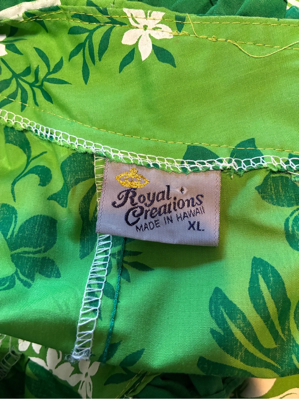 Vintage XL Royal Creations Hawaiian Ruffles Made in Hawaii Muumuu Dress - Picture 7 of 11